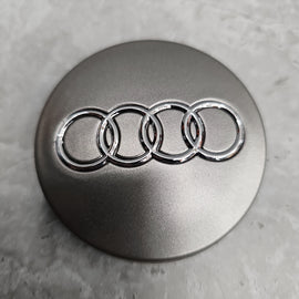 AUDI SILVER CENTRE CAPS 68MM SET OF 4 4B0601170A