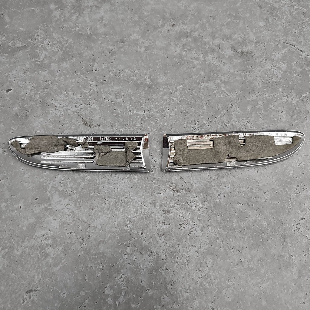BENTLEY CONTINENTAL CHROME LH/RH FENDER TRIMS 3W8853517G/518G