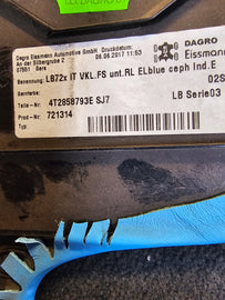 LAMBORGHINI HURACAN CENTER CONSOLE TRIM SET BLUE LEATHER 4T2858793E