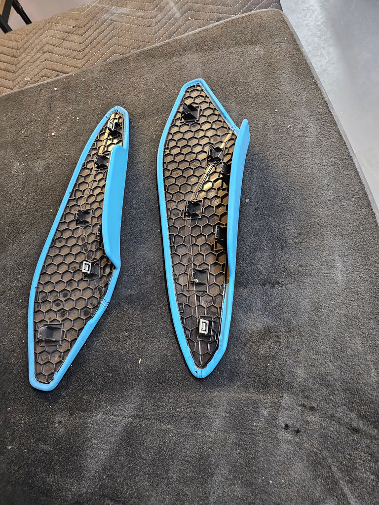 Lamborghini huracan Center console trim set BLUE LEATHER 4T2858793E