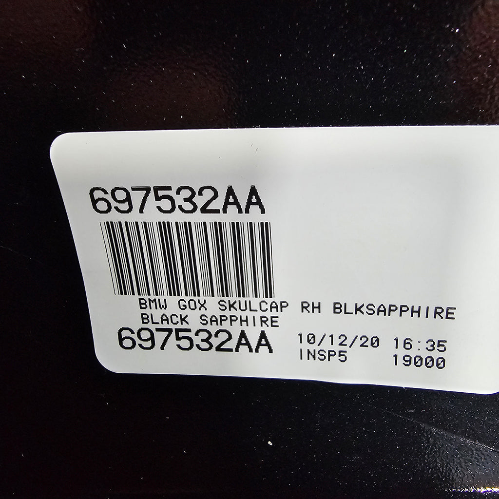 BMW X5 Front RIGHT mirror trim BLACK SAPPHIRE 697532AA