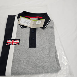 BENTLEY Official Grey Polo Shirt Size Large BL2146L