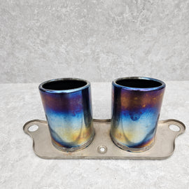 SOUL 14-19 PORSCHE GT3 BOLT-ON RESONATED TURN DOWN EXHAUST POR.991GT3.MUFTIP