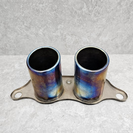 SOUL 14-19 PORSCHE GT3 BOLT-ON RESONATED TURN DOWN EXHAUST POR.991GT3.MUFTIP