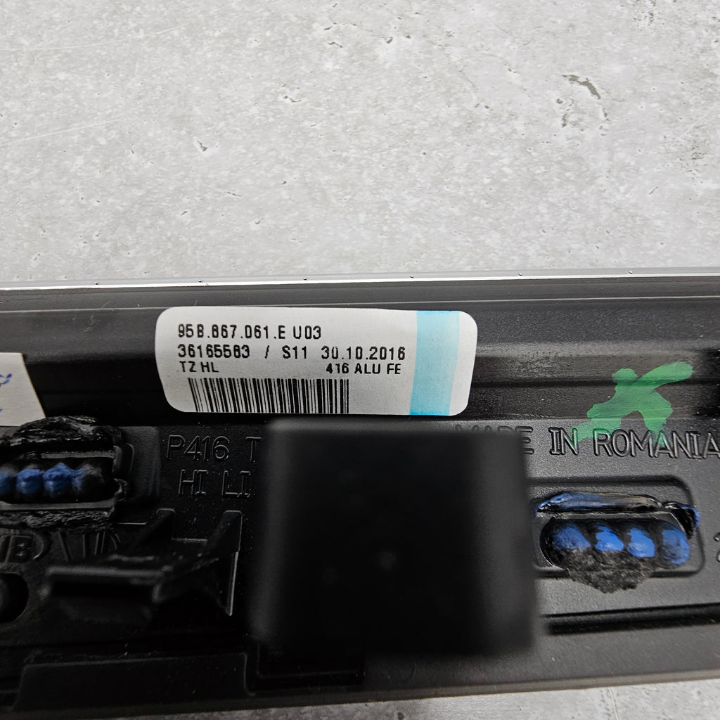 PORSCHE MACAN ALUMINIUM MOLDING FOR REAR RIGHT / LEFT DOOR TRIMS 95 B.867.061.E U03/062.E U03