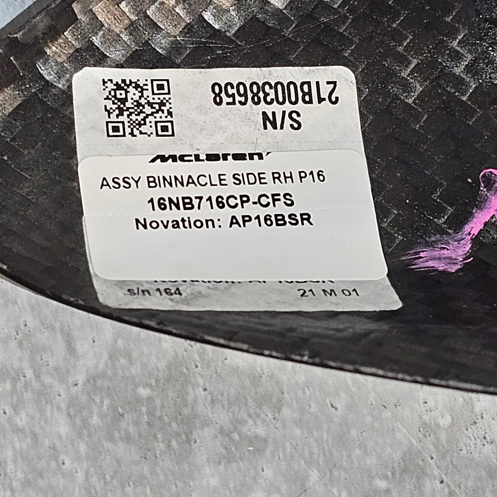 MCLAREN ARTURA MSO CARBON BINNACLE SIDE COVER SET 16NB714CP/16NB716CP