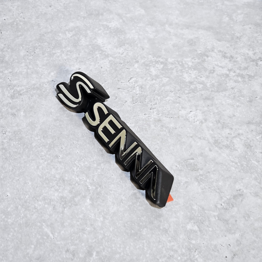 MCLAREN SENNA REAR BADGE EMBLEM