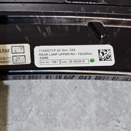 MCLAREN MP4/ 650S/ 675LT LIGHT MODULE - REAR RIGHT UPPER 11A8827CP (US)