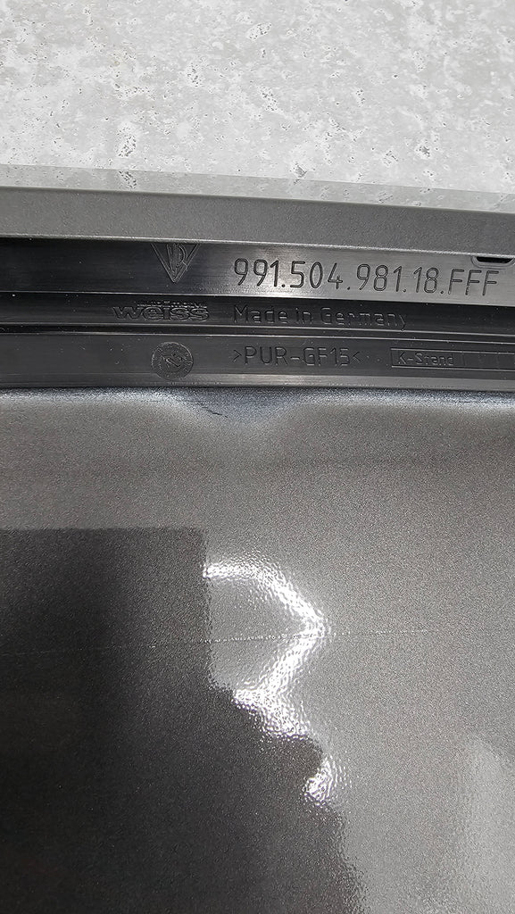 PORSCHE 991 CARRERA REAR SPORT DESIGN PACKAGE SPOILER 991.504.981.18 GREY