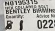 Load image into Gallery viewer, BENTLEY HEXAGON COLLARED BOLT M8X40 N0195315