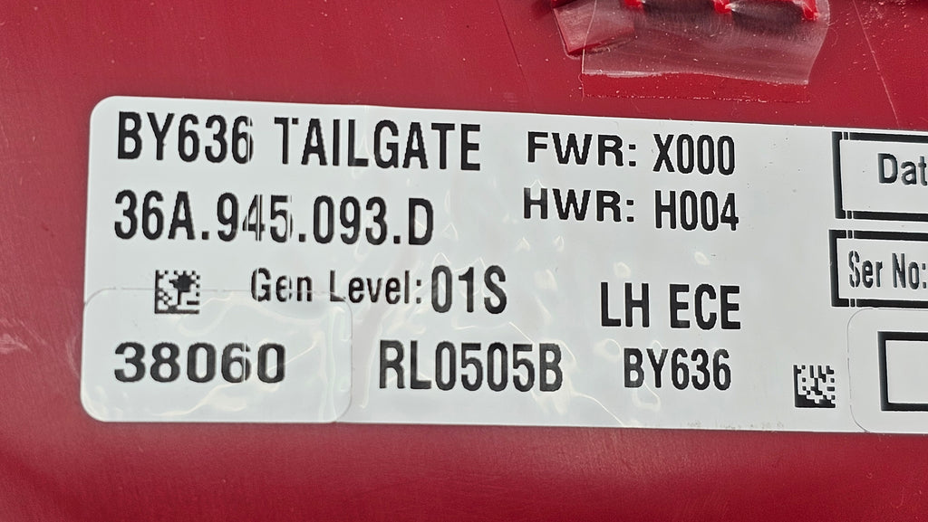BENTLEY BENTAYGA 2015+ LED TAIL LIGHT LH 36A945093D