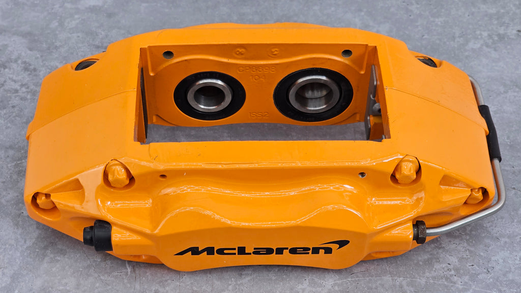 MCLAREN MP4 REAR RIGHT 4-POT IRON CALIPER (ORANGE ) 11C0074CP.04.01