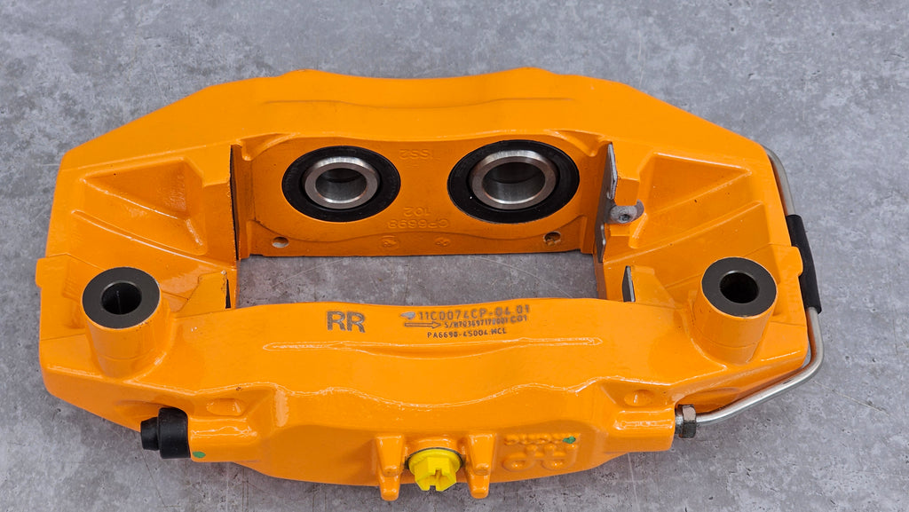 MCLAREN MP4 REAR RIGHT 4-POT IRON CALIPER (ORANGE ) 11C0074CP.04.01