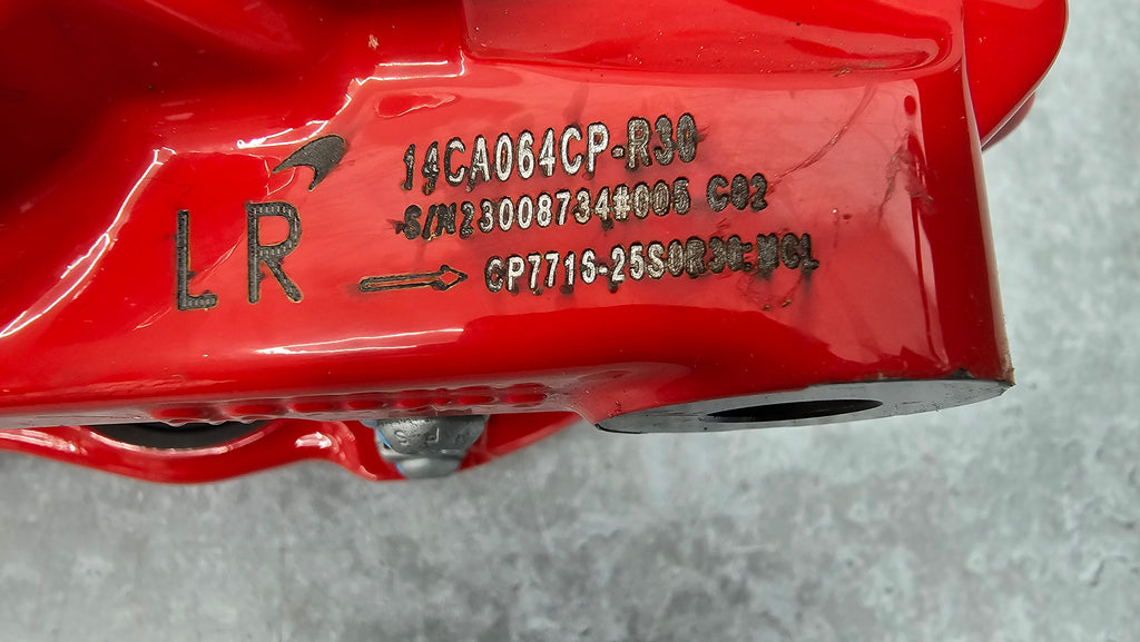 MCLAREN 720S REAR LEFT 4-POT CERAMIC CALIPER (RED) 14CA064CP