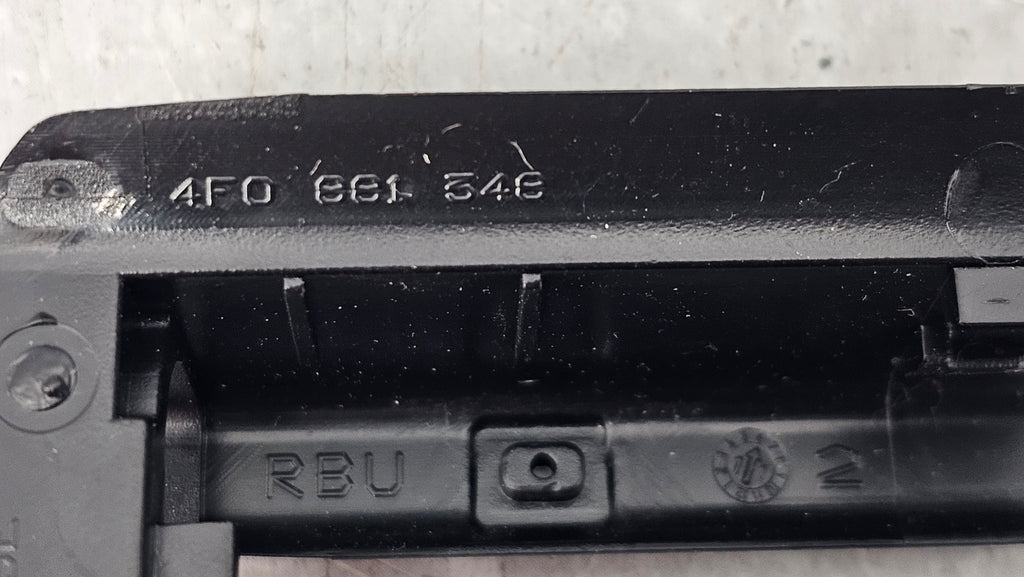 AUDI A4 A5 A6 A7 TT CC FRONT SEAT GUIDE RAIL TRACK END PLATE COVER END CAP TRIM BLACK FOR 4F0881348