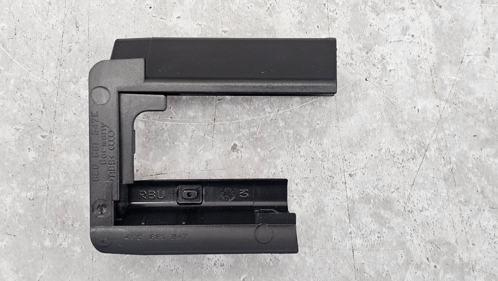 AUDI A4 A5 A6 A7 TT CC FRONT SEAT GUIDE RAIL TRACK END PLATE COVER END CAP TRIM BLACK FOR 4F0881347