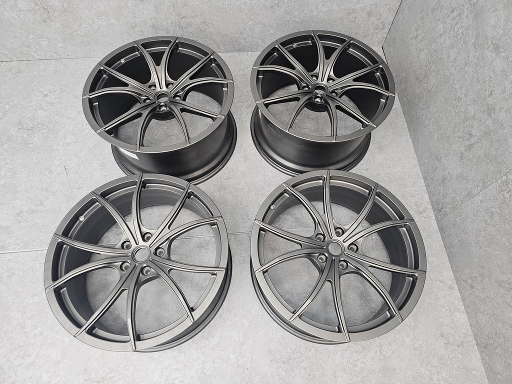 FERRARI 458 FORGED ACCESSORIES WHEEL SET (GRIGIO CORSA) 70002004
