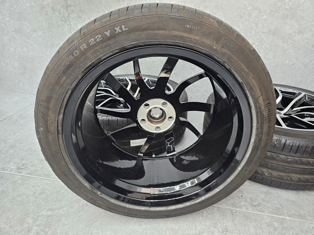 OVERFINCH 22″ LEGGERO FORGED ALLOY WHEELS WITH 2 x PIRELLI TYRES 2 x CONTINENTAL TYRES