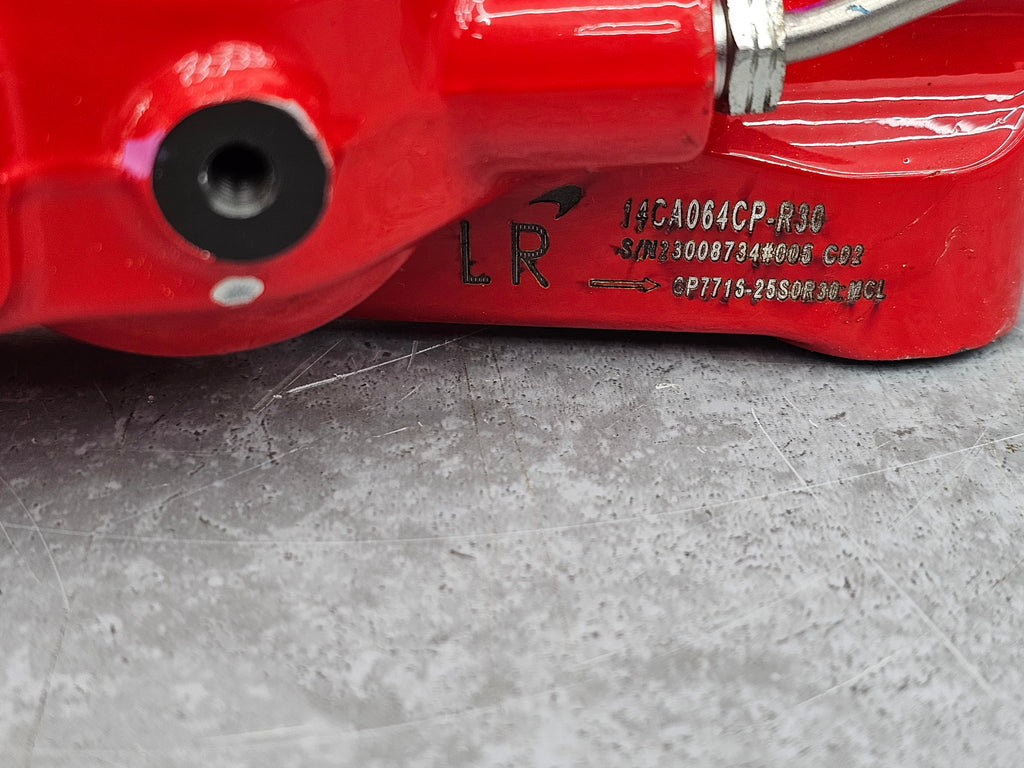 MCLAREN 720S REAR LEFT 4-POT CERAMIC CALIPER (RED) 14CA064CP