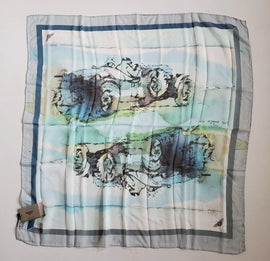 BENTLEY WATERCOLOUR SCARF BLUE BBL2122