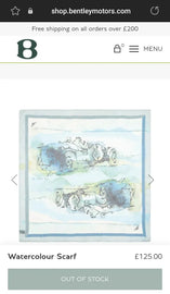 BENTLEY WATERCOLOUR SCARF BLUE BBL2122