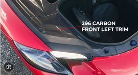 FERRARI 296 FRONT LEFT CARBON LUGGAGE SURROUND TRIM 778106