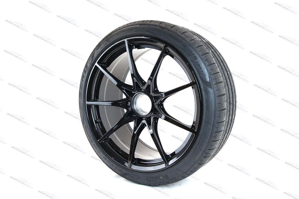 MCLAREN SENNA ALLOY WHEELS SET WITH PIRELLI TROFEO TYRES (BLACK))