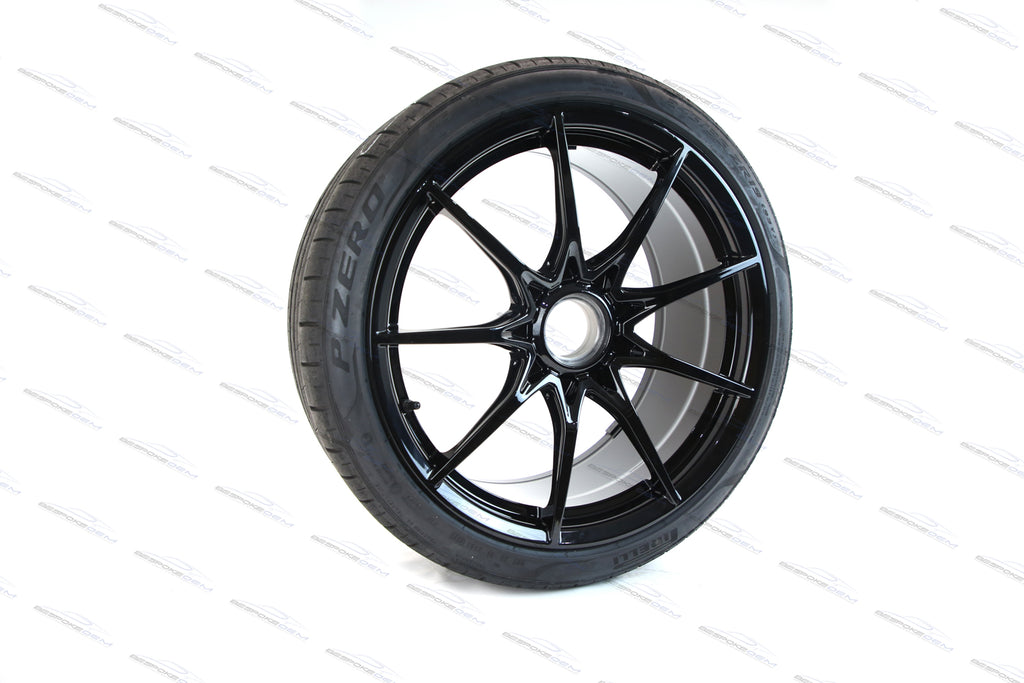 MCLAREN SENNA ALLOY WHEELS SET WITH PIRELLI TROFEO TYRES (BLACK))