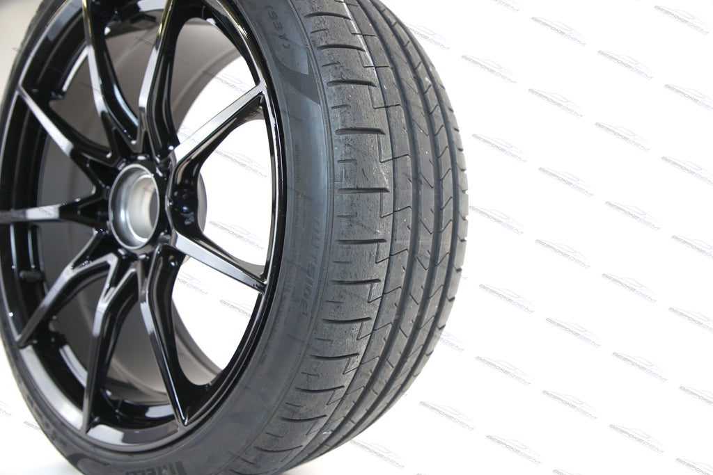 MCLAREN SENNA ALLOY WHEELS SET WITH PIRELLI TROFEO TYRES (BLACK))
