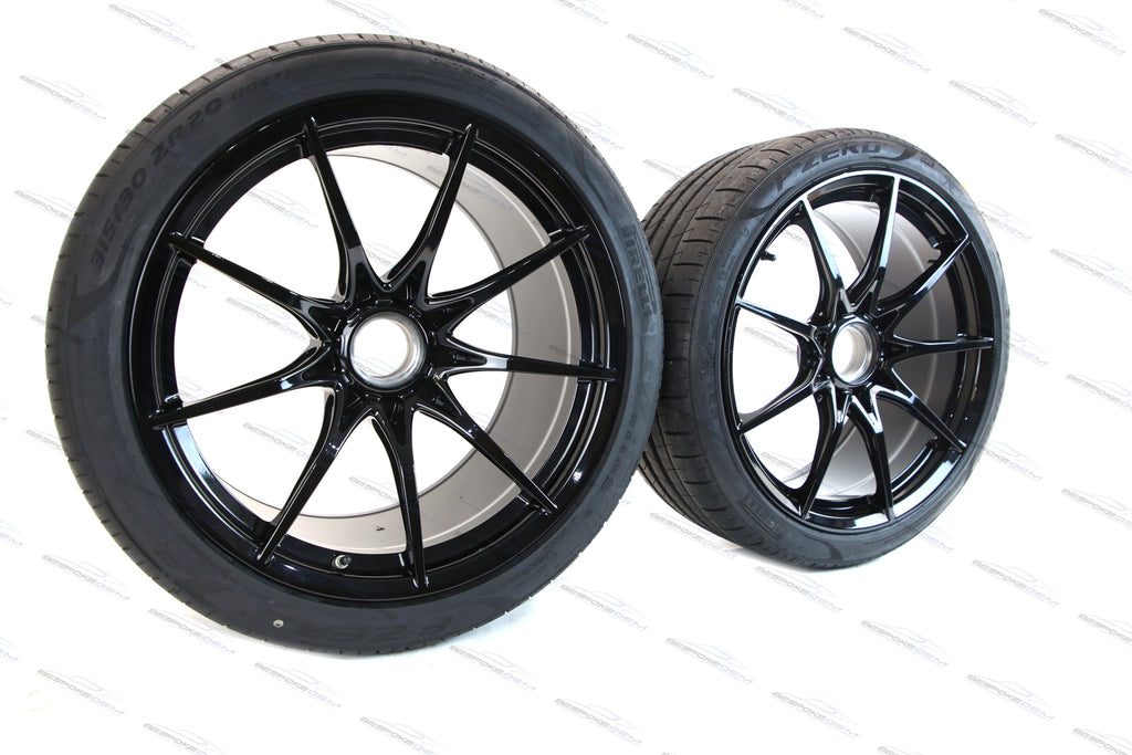 MCLAREN SENNA ALLOY WHEELS SET WITH PIRELLI TROFEO TYRES (BLACK))