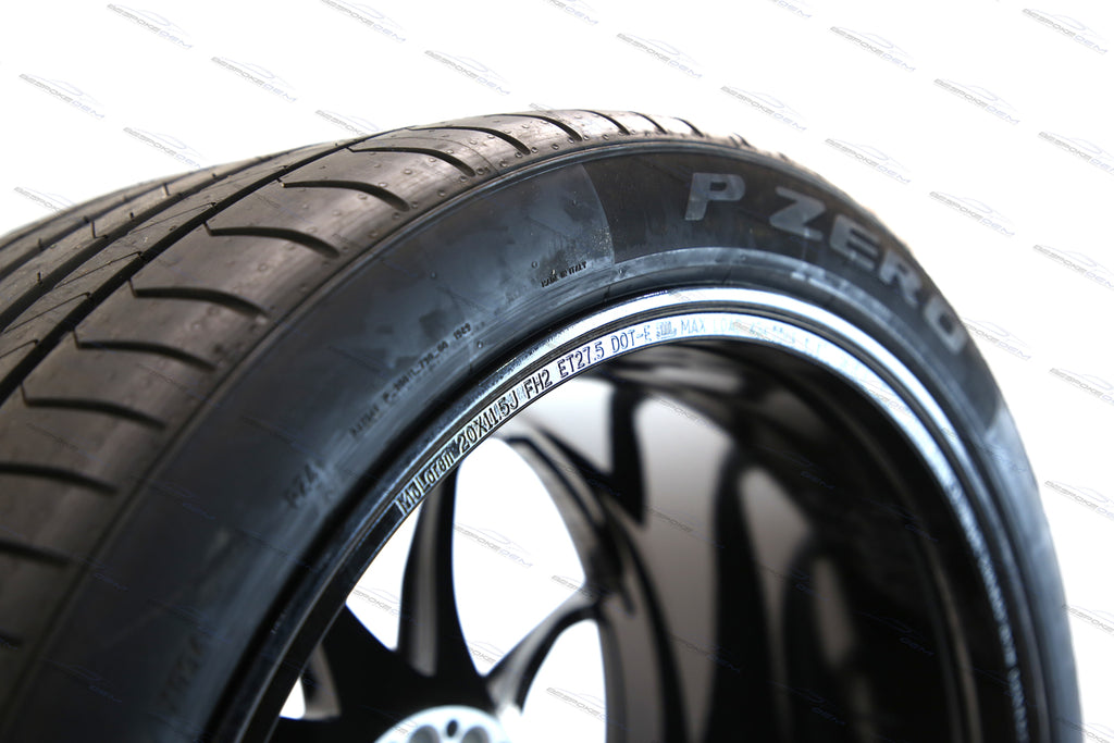 MCLAREN SENNA ALLOY WHEELS SET WITH PIRELLI TROFEO TYRES (BLACK))