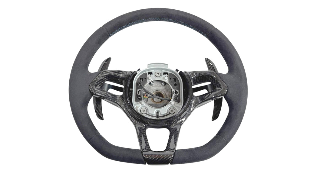 MCLAREN 675LT/ 600LT MSO ALCANTARA/ CARBON STEERING WHEEL 11N1132CP-13066SW