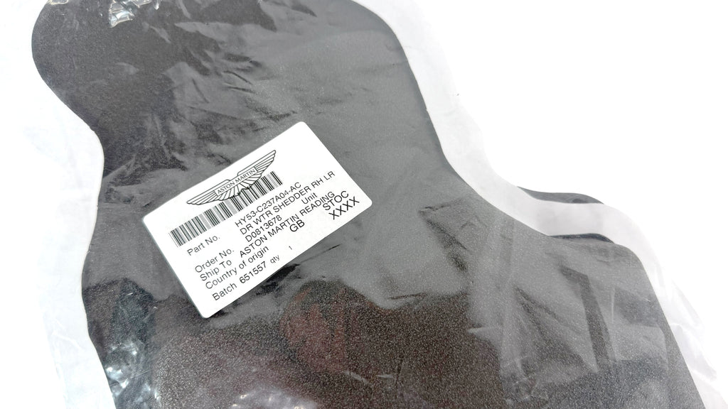 ASTON MARTIN DB11 RIGHT DOOR LARGE WATER SHEDDER HY53-C237A04-AC