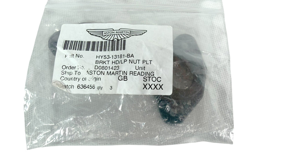 ASTON MARTIN DB11 HEADLAMP NUT PLATE BRACKET HY53-13181-BA