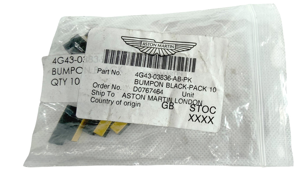 ASTON MARTIN BLACK BUMPON PACK OF 10 4G43-03836-AB-PK