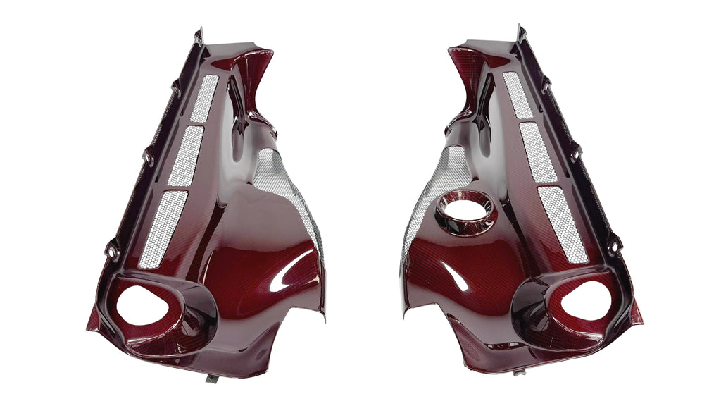 MCLAREN 675LT COUPE  MSO RED GLOSS CARBON ENGINE COVER SET 11A8981RP