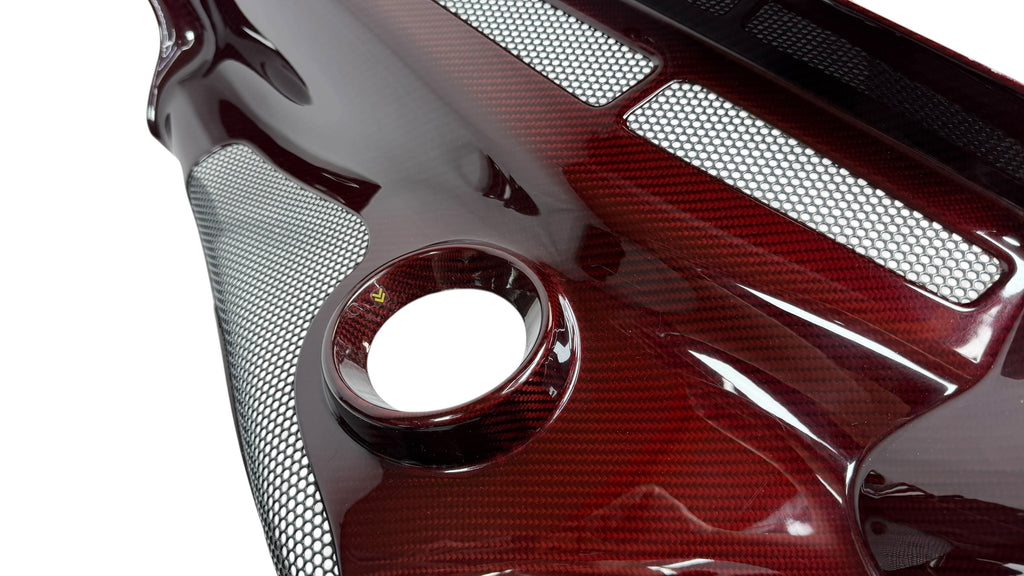MCLAREN 675LT COUPE  MSO RED GLOSS CARBON ENGINE COVER SET 11A8981RP