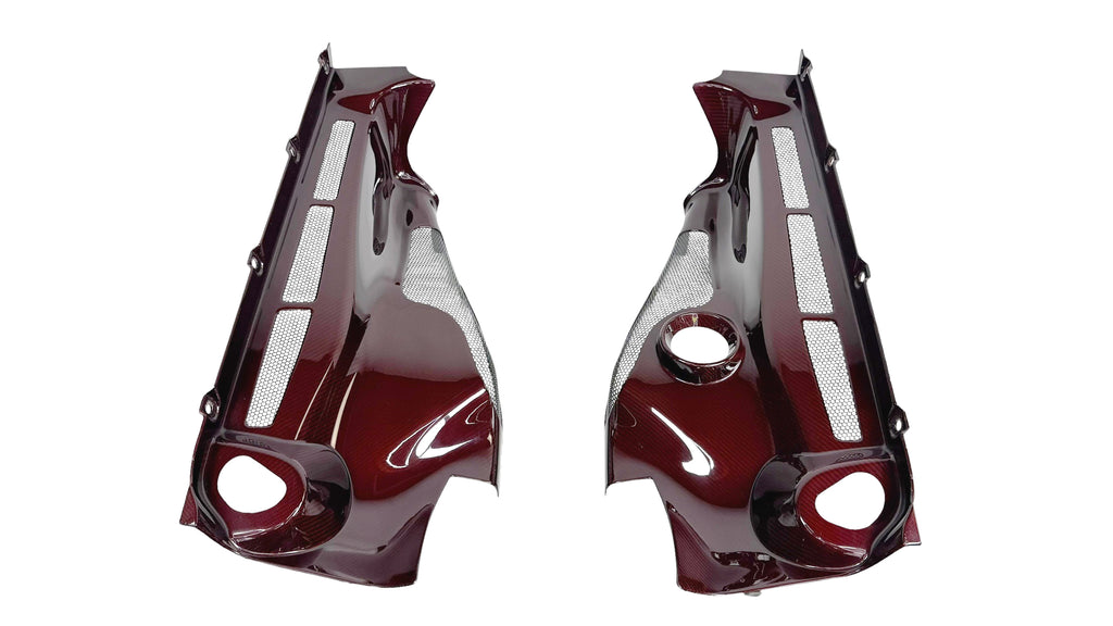 MCLAREN 675LT COUPE  MSO RED GLOSS CARBON ENGINE COVER SET 11A8981RP