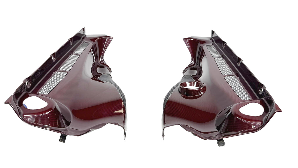 MCLAREN 675LT COUPE  MSO RED GLOSS CARBON ENGINE COVER SET 11A8981RP