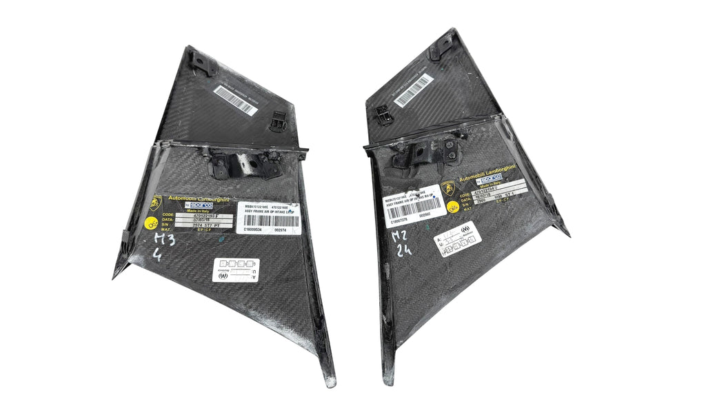 LAMBORGHINI AVENTADOR SVJ SIDE AIR DUCT CARBON PANEL SET 470122193F