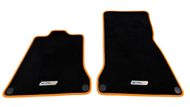 MCLAREN 675LT MSO FLOOR CARPET MATS (ORANGE PIPING) 11N3776RP (LHD)