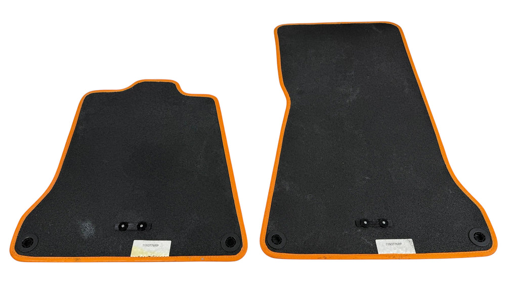 MCLAREN 675LT MSO FLOOR CARPET MATS (ORANGE PIPING) 11N3776RP (LHD)