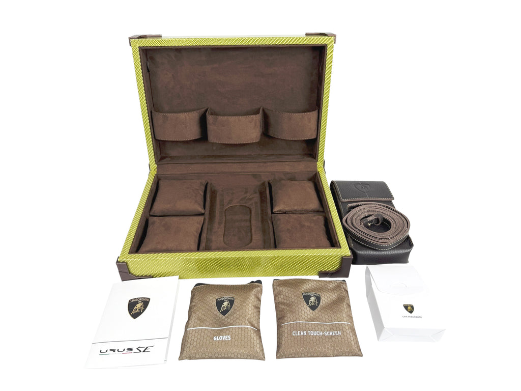 LAMBORGHINI URUS SE WELCOME KIT CAR FRAGRANCE BOX GLOVES WITH BAG