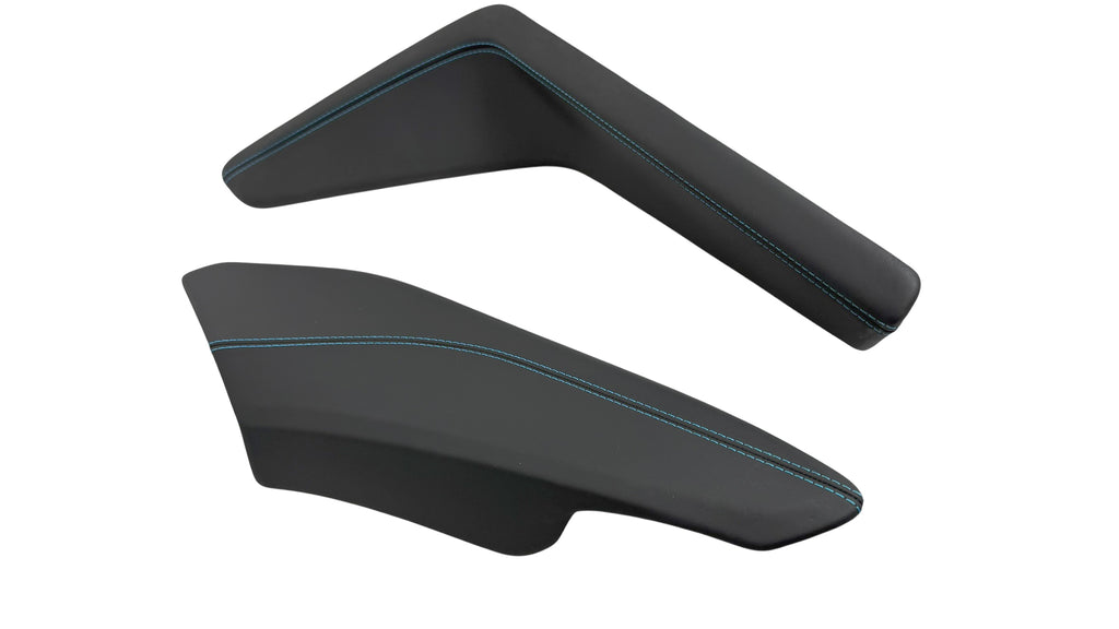 LAMBORGHINI HURACAN SPYDER BLACK LEATHER WITH BLUE STITCHING INTERIOR TRIMS SET