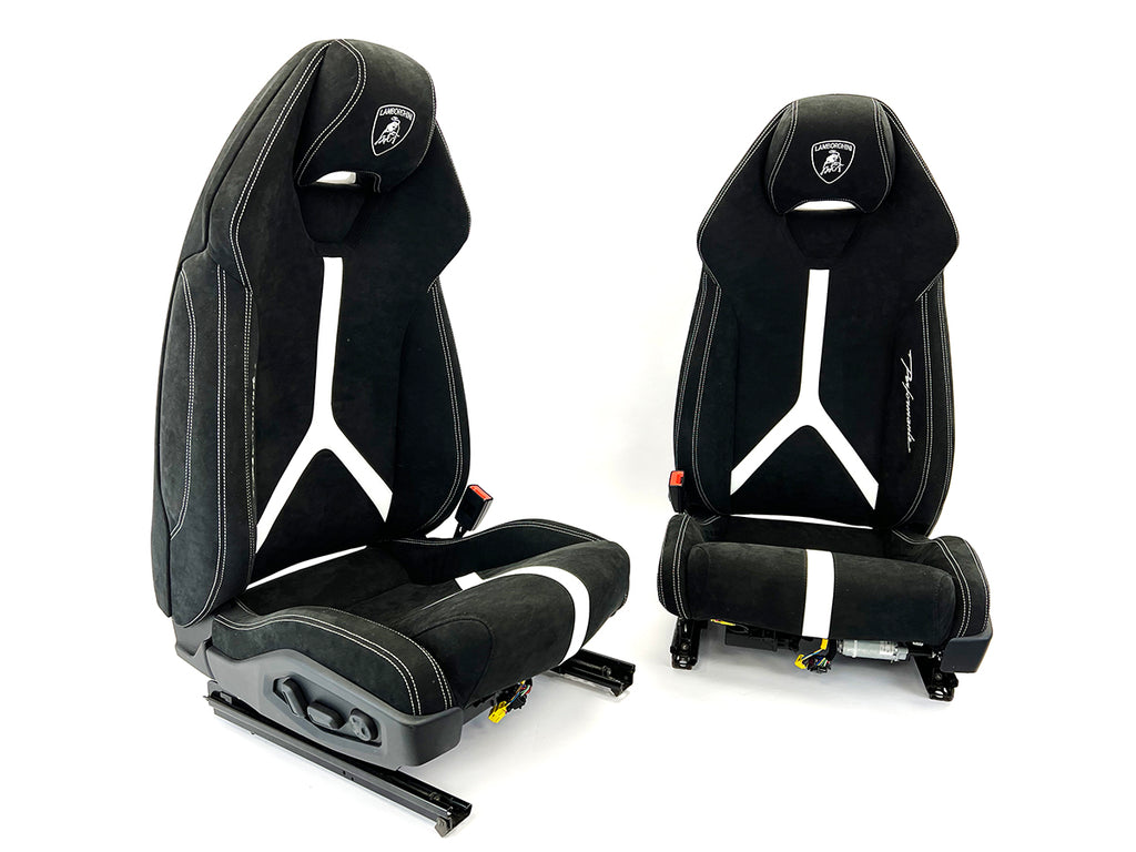 LAMBORGHINI HURACAN PERFORMANTE COMFORT SEATS BLACK/ WHITE 4T0882011B/ 4T0882012B