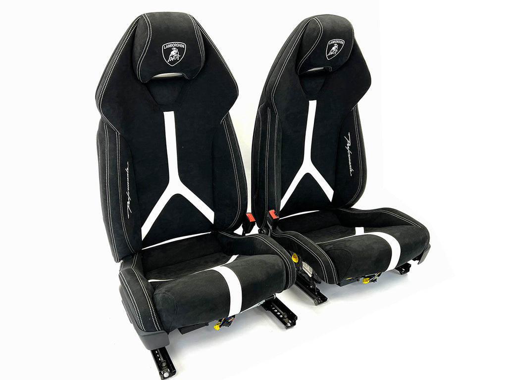 LAMBORGHINI HURACAN PERFORMANTE COMFORT SEATS BLACK/ WHITE 4T0882011B/ 4T0882012B