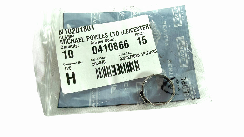 BENTLEY HOSE CLAMP 21MM X 7MM (OE) N10201801