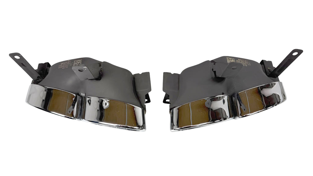 BENTLEY GT/ GTC CONTINENTAL 2019+ REAR QUAD OVAL EXHAUST TIPS SET 3SA253824F