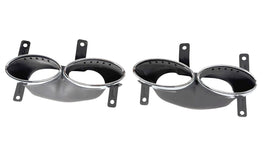 BENTLEY GT/ GTC CONTINENTAL 2019+ REAR QUAD OVAL EXHAUST TIPS SET 3SA253824F
