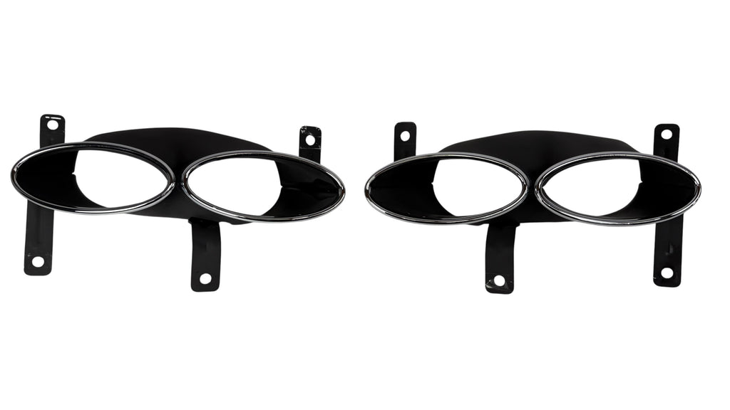 BENTLEY GT/ GTC CONTINENTAL 2019+ REAR CHROME OVAL EXHAUST TIPS SET 3SA253824